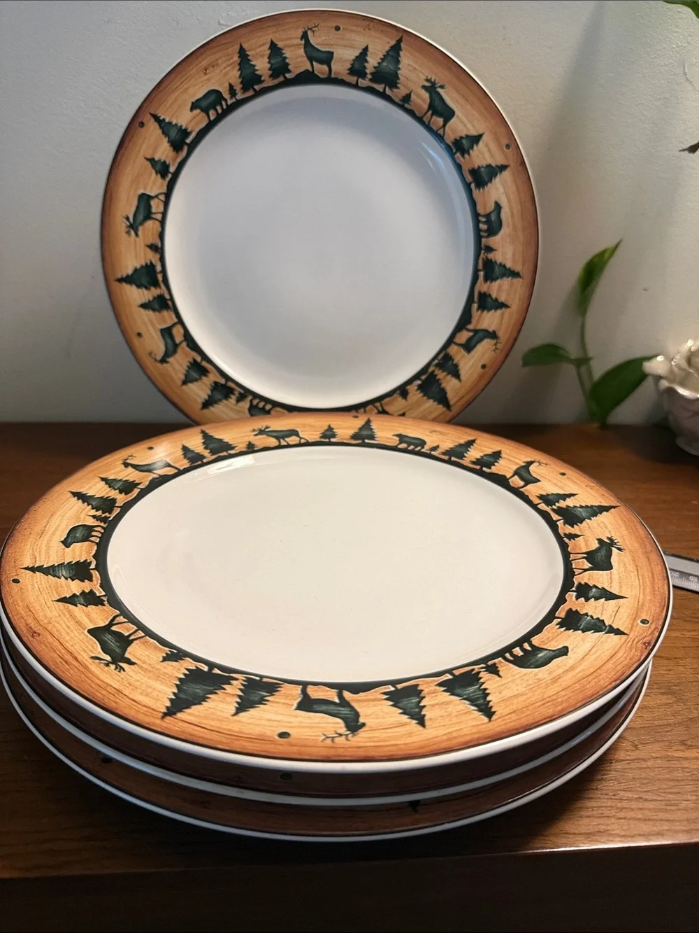 Vintage David Carter Brown Dinner Plates set/4